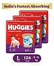 Huggies Wonder Pants Large Pant Style Diapers - 42 Pieces - ( Pack of 3 )