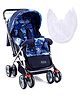 Babyhug Comfy Ride Stroller With Reversible Handle - Blue