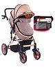 Babyhug Majestic Stroller Cum Carry Cot With Canopy - Beige