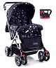 Babyhug Comfy Ride Stroller With Reversible Handle - Dark Navy Blue