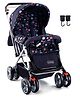 Babyhug Comfy Ride Stroller With Reversible Handle - Dark Navy Blue