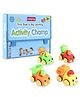 Babyhug First Step to Big Learning Pre-school Scholar Books Set of 10 combo with 2 in 1 Magnetic board with letters and numbers set