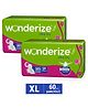 Wonderize Ultra Dry Advanced Bacterial Protection XL Sanitary Napkins - 30 Pads - Super Saver Pack - (Pack of 2)