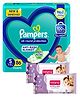 Pampers All round Protection Pants, Small size  (SM) 86 Count, Anti Rash diapers, Lotion with Aloe Vera & Babyhug Soothing Lavender & Chamomile Wipes - 72 Pieces - (Pack of 2)