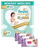 Pampers Premium Care Pants, Medium size baby diapers (MD), 108 Count, Softest ever Pampers pants & Babyhug Soothing Lavender & Chamomile Wipes - 72 Pieces - (Pack of 3)
