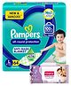 Pampers All round Protection Pants, Large size  (LG) 64 Count, Anti Rash diapers, Lotion with Aloe Vera & Babyhug Soothing Lavender & Chamomile Wipes - 72 Pieces - (Pack of 2)