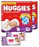Huggies Wonder Pants Extra Small Size Pant Style Diapers Pack Of 2 - 24 Pieces Each & Babyhug Soothing Lavender & Chamomile Wipes - 72 Pieces - (Pack of 2)