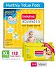 Babyhug Advanced Pant Style Diapers Extra Large Monthly Box Pack - 112 Pieces & Babyhug Premium Baby Lemon Wipes - 72 Pieces (Pack of 2)
