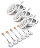 Babyhug Stainless Steel Ice Cream Spoon & Fork Set  with feeding Bowl