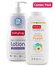 Babyhug Advanced Talc-Free Dusting Powder - 400gm & Moisturising Lotion - 400 ml