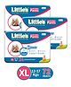 Little's Comfy Baby Pants Diapers Extra Large Size XL(24 Pieces) - (Pack of 3)