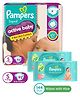Pampers Active Baby Taped Diapers, Small size diapers, (SM) 92 count, taped style custom fit & Pampers Baby Gentle wet wipes with Aloe, 144 count, 97 Pure Water