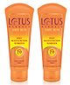 Lotus Herbals Safe Sun Daily Multi-function Sunblock SPF 70 PA- - 60 gm (Pack of 2)