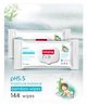 Babyhug Pro pH 5.5 Moisture Balance Bamboo Wipes - 72 pieces ( Pack of 2)