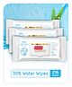 Babyhug Advanced 99% Pure Water (Unscented) Baby Wipes - 72 pieces (Pack of 3)