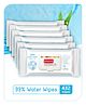 Babyhug Advanced 99% Pure Water (Unscented) Baby Wipes - 72 pieces (Pack of 6)