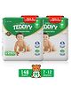TEDDYY Easy Baby Diaper Pant Medium- (M) 74 count - (Pack of 2)