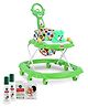 Babyhug Walker Bear Face - Green with Natural Mosquito Repellent Patches (48 pcs) & Fabric Roll On (8ml - Pack of 2) - Set of 4