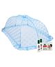 Babyhug Portable Baby Mosquito Net - Blue with Natural Mosquito Repellent Patches (48 pcs) & Fabric Roll On (8ml - Pack of 2) - Set of 4