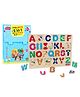 Babyhug 5 In 1 Story & Activity Animal Shape Books Vol 1 Pack of 5 with 26pieces wooden Alphabet puzzle