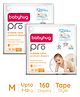 Babyhug Pro Bubble care premium Tape Style Diaper Medium - 80 Pieces -(Pack of 2)