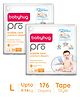 Babyhug Pro Bubble care premium Tape Style Diaper Large - 88 Pieces -(Pack of 2)