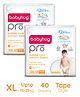 Babyhug Pro Bubble care premium Tape Style Diaper XX Large - 20 Pieces -(Pack of 2)