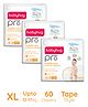 Babyhug Pro Bubble care premium Tape Style Diaper Extra Large - 20 Pieces -(Pack of 3)
