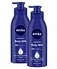 Nivea Body Milk Nourishing Body Lotion - 400 ml (Pack of 2)