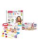 Babyhug My Fun Dough Tub Kit with Color O Splash Washable Finger Paints & Fun O Learn Activity Box - Multicolour