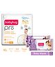 Babyhug Pro Bubble care premium Tape Style Diaper Extra Large - 84 Pieces & Babyhug Soothing Lavender & Chamomile Wipes - 72 Pieces -(Pack of 2)