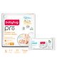Babyhug Pro Bubble care premium Tape Style Diaper Small - 23 Pieces & Babyhug Pro pH 55 Moisture Balance Bamboo Wipes - 72 pieces