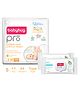 Babyhug Pro Bubble care premium Tape Style Diaper Small - 84 Pieces & Babyhug Pro pH 55 Moisture Balance Bamboo Wipes - 72 pieces -(Pack of 2)
