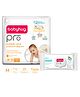 Babyhug Pro Bubble care premium Tape Style Diaper Medium - 25 Pieces & Babyhug Pro pH 55 Moisture Balance Bamboo Wipes - 72 pieces
