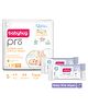 Babyhug Pro Bubble care premium Tape Style Diaper Small - 84 Pieces & Babyhug Daily Moisturising Milk Wipes - 72 Pieces -(Pack of 2)