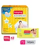 Babyhug Advanced Pant Style Diapers XXL - 42 Pieces & Babyhug Premium Baby Lemon Wipes - 72 Pieces