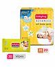 Babyhug Advanced Pant Style Diapers Medium - 20 Pieces & Babyhug Premium Baby Wipes - 30 Pieces