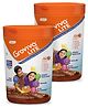 Groviva Lite Chocolate Flavour Nutrition Supplement Jar - 400 gm- Pack of 2