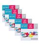 Apsara Rub A Long Erasers - Pack Of 20 Combo Value Pack Of 5 Qtys