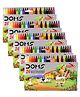 Doms Long Wax Crayons - Pack Of 24 Shades Combo Value Pack Of 5 Qtys