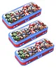 Disney Marvel Avengers Dual Sided Pencil Box - Blue Red Pack Of 3