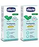 Chicco Dentifricio Toothpaste Mild Mint Flavour - 50 gm -Pack of 2