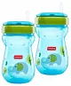 Babyhug Weighted Straw Sipper Blue - 360 ml pack of 2