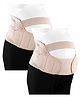 Babyhug Large Size Pre Maternity Corset Belt For Pregnancy Support - Beige pack of 2