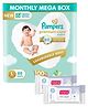 Pampers Premium Care Pants, Large size baby diapers (L), 88 Count, Softest ever Pampers pants & Babyhug Daily Moisturising Milk Wipes - 24 Pieces - (Pack of 2)