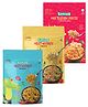 timios Non-Fried No-Maida Healthy Instant Tomato Red Pasta made with Brown Rice and Corn-195 g & Instant Millet Noodles Tomato Flavou -190 g & Millet Masala Flavoured Instant Noodles -190 g