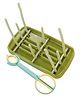 Drying rack with bottle tong - Green