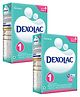 Dexolac Stage 1 Infant Formula Milk Powder Bag In Box Pack - 400 gm (Pack of 2)
