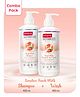 Babyhug Advanced Sensitive Peach Milk Combo of Shampoo - 400ml & Head-to-Toe Wash - 400ml