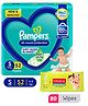 Pampers All Round Protection Pants Small Size - 52 Pieces & Babyhug Premium Baby Wipes - 80 Pieces